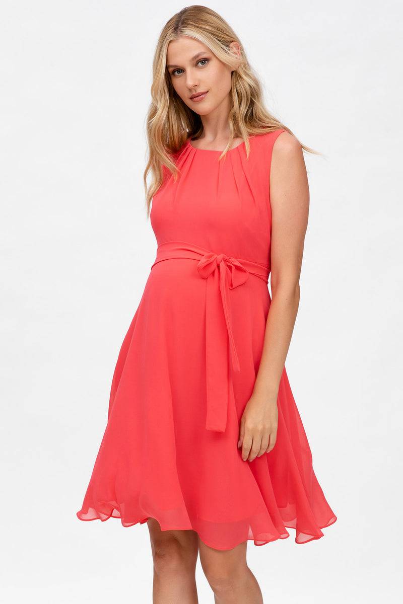 Pietro Brunelli TAMIGI | Abito Premaman in Chiffon Corallo