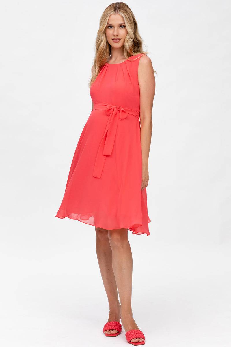 Pietro Brunelli TAMIGI | Abito Premaman in Chiffon Corallo Shopping Online