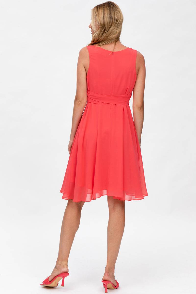 Pietro Brunelli TAMIGI | Abito Premaman in Chiffon Corallo Shopping Online