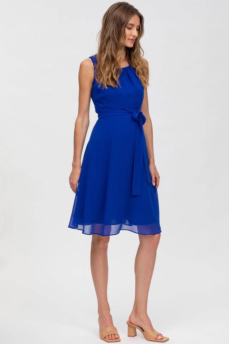 Pietro Brunelli TAMIGI | Abito Premaman in Chiffon Blu Zaffiro Affare Del Giorno