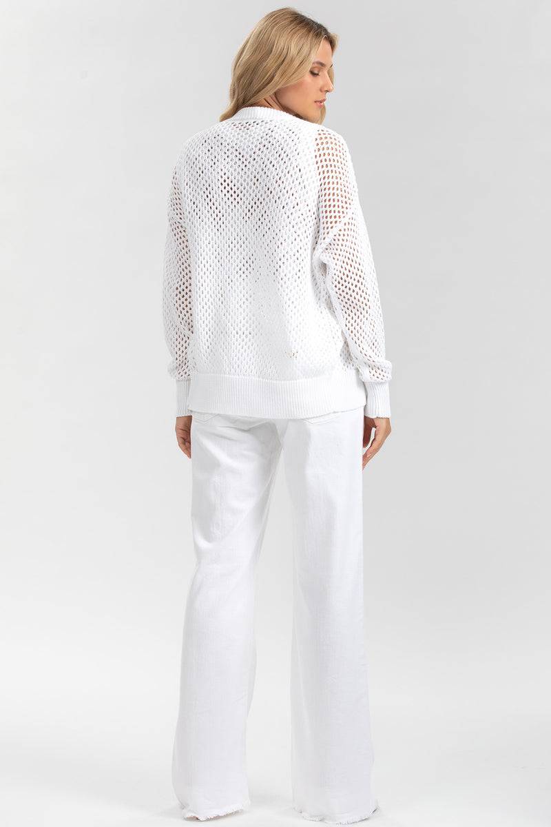 Pietro Brunelli MACY | Cardigan Premaman Bianco con Bottoni Offerta