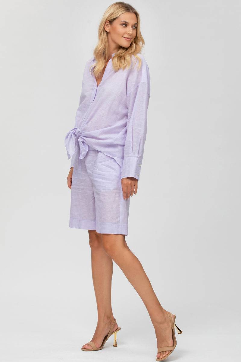 Pietro Brunelli JANE SHORTS | Pantaloncini Premaman in Lino Outlet