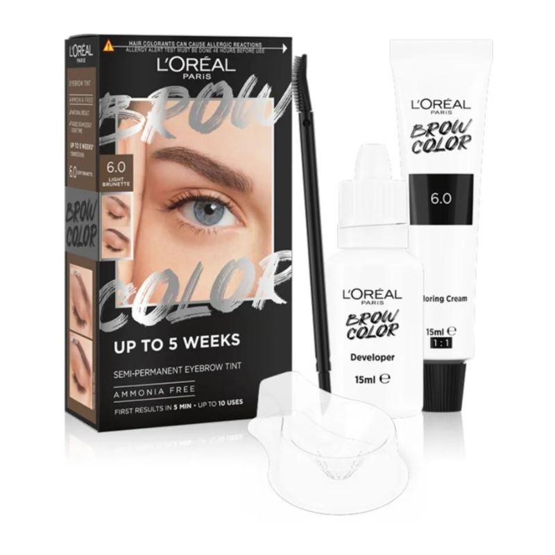 L'Oreal Paris Colorazione Semi-Permanente per Sopracciglia 6.0 Castano Chiaro Offerta per la Festa della Mamma