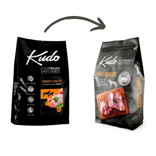 Bauzaar Kudo Low Grain Adult Medium/Maxi Tacchino e Anatra Prezzo Ridotto
