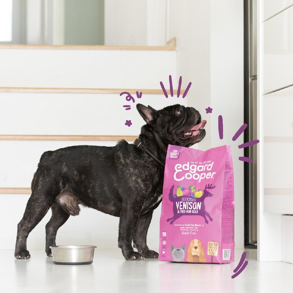 Bauzaar Edgard & Cooper Adult Grain Free Anatra e Cervo In Vendita