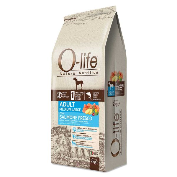 Bauzaar O-life Dog Grain Free Adult Medium/Large Salmone fresco I Più Venduti