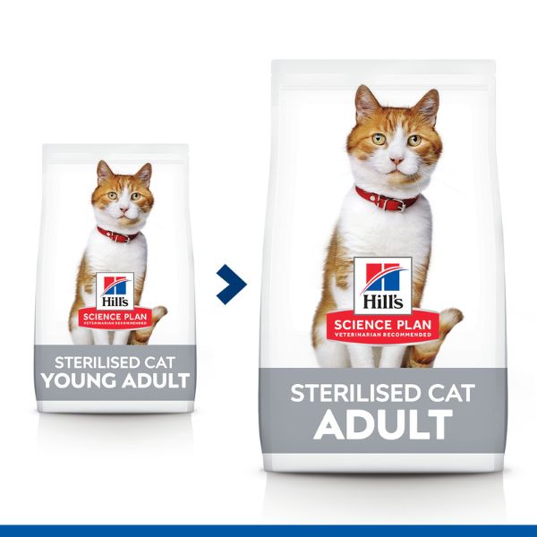 Bauzaar Hill's Science Plan Adult Sterilised Cat Alimento per Gatti al Pollo Super Saving Price