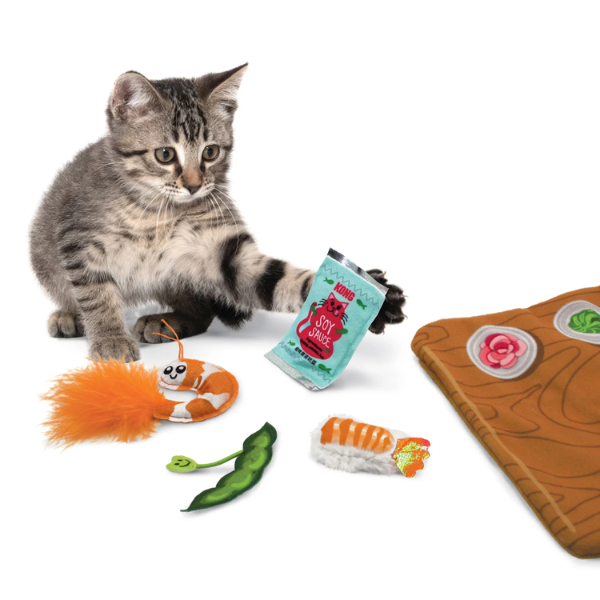 Bauzaar Kong tappettino interattivo per gatti con Catnip Sushi Promozione temporanea