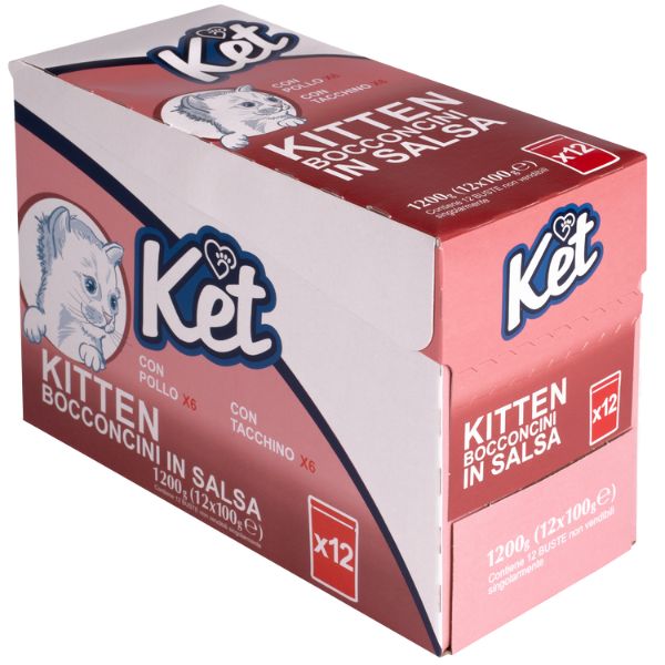 Bauzaar Ket Kitten Bocconcini in salsa multipack 12x100 gr
