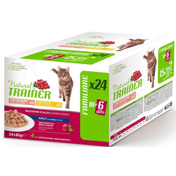 Bauzaar Natural Trainer Cat Adult multipack 24 x 85 gr Offerta Pasqua