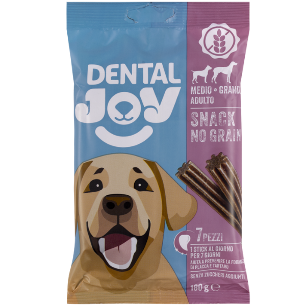 Bauzaar DentalJoy Dog Adult No Grain Medium/Large Snack Dentali Vendita calda
