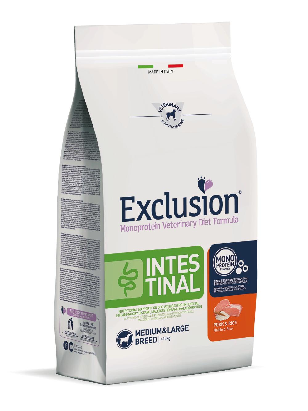 Bauzaar Exclusion Diet Intestinal Medium/Large Breed Maiale e Riso