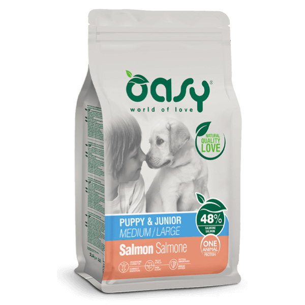 Bauzaar Oasy Monoproteico Puppy & Junior Medium/Large Salmone Lightning offer