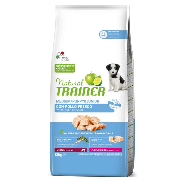 Bauzaar Natural Trainer Puppy e Junior Medium con pollo Nuovi prodotti