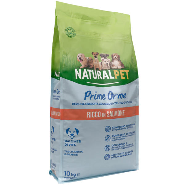 Bauzaar NaturalPet Puppy Prime Orme Medium/Large Salmone Bestseller