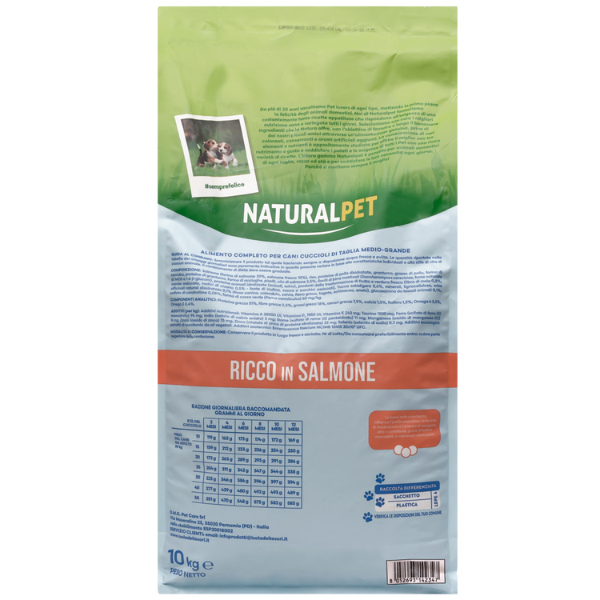 Bauzaar NaturalPet Puppy Prime Orme Medium/Large Salmone Bestseller