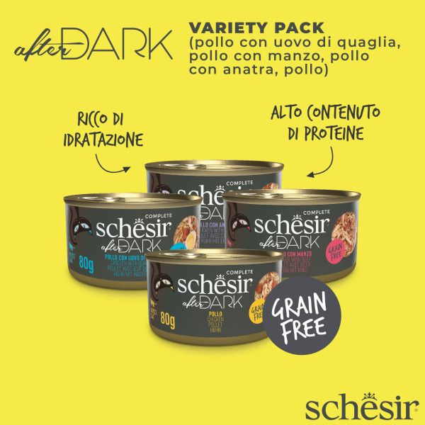 Bauzaar Schesir After Dark Cat Variety Pack Filetti in brodo 12x80 gr Offerte stagionali
