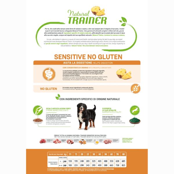 Bauzaar Natural Trainer Sensitive No Gluten Medium/Maxi con Maiale Offerta speciale della fabbrica