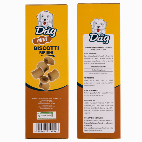 Bauzaar Dag Dog Adult Mini biscotti ripieni per cani Solo un giorno rimasto