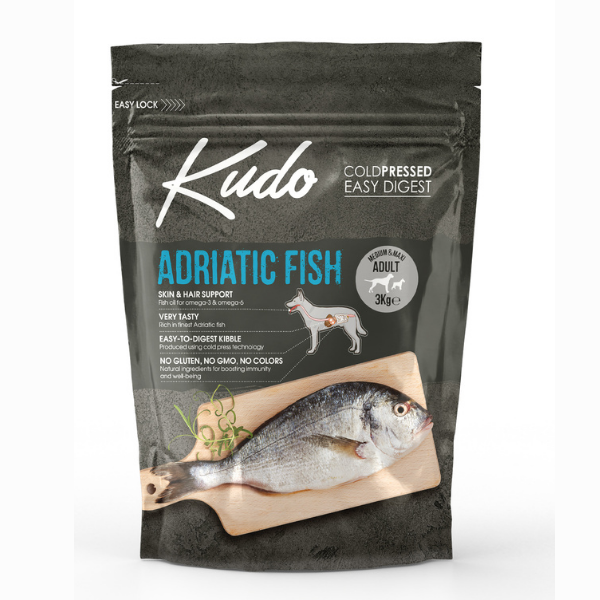 Bauzaar Kudo Low Grain Adult Medium/Maxi Adriatic Fish In Linea