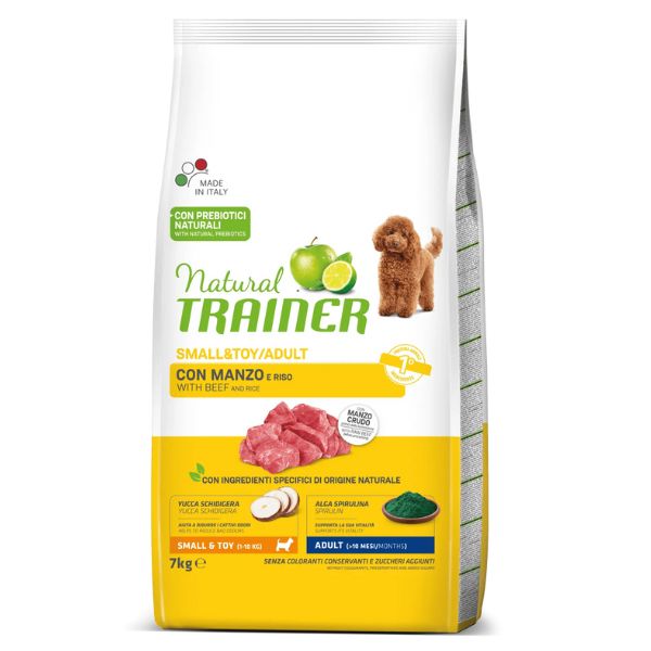 Bauzaar Natural Trainer Adult Mini con Manzo e Riso Super sconto