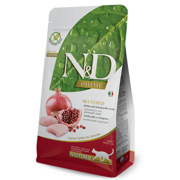 Bauzaar Farmina N&D Prime Feline Neutered Grain Free Pollo e Melograno Italia