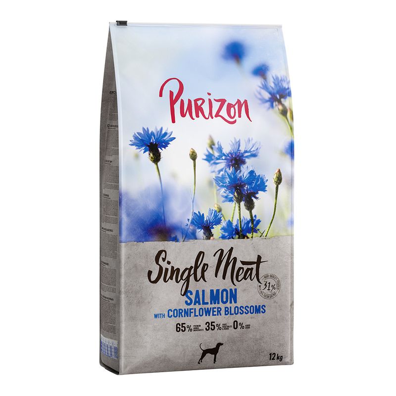 Zooplus Purizon Single Meat Adult Salmone spinaci e fiori di fiordaliso per cane Vendite Flash
