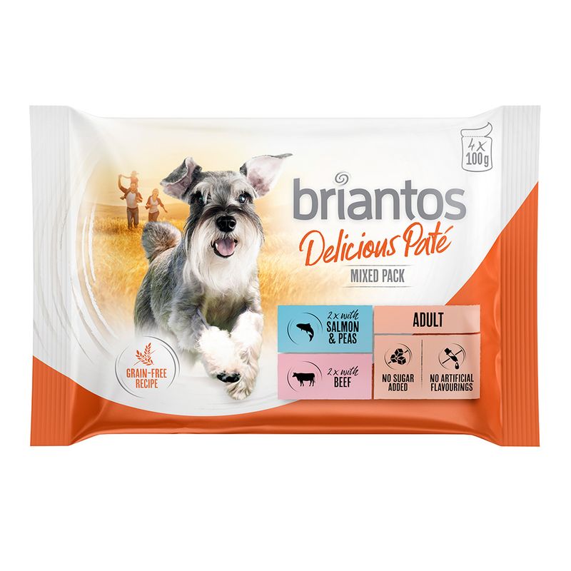 Zooplus Briantos in buste 4 x 100 g Pacco misto Umido per cane Sottocosto