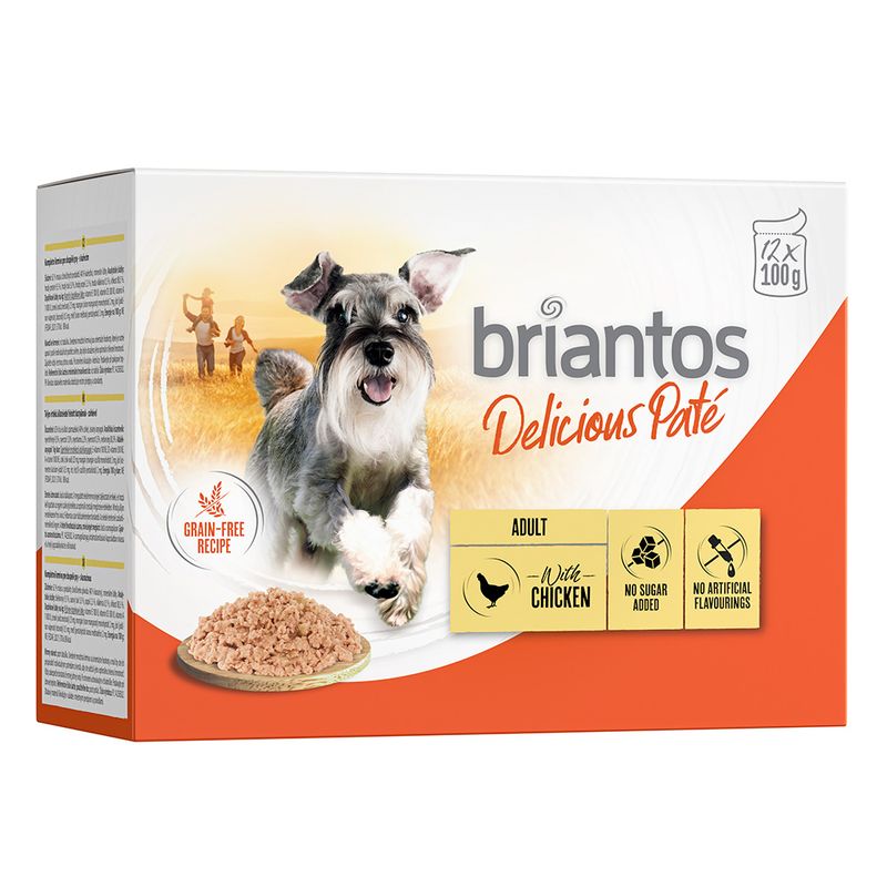 Zooplus Briantos Delicious Paté 12 x 100 g Umido per cane Convenienza