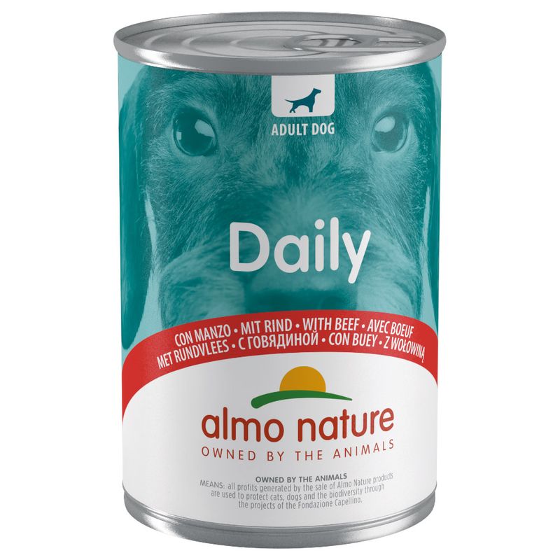 Zooplus Almo Nature Daily Dog 6 x 400 g Alimento umido per cane Presa