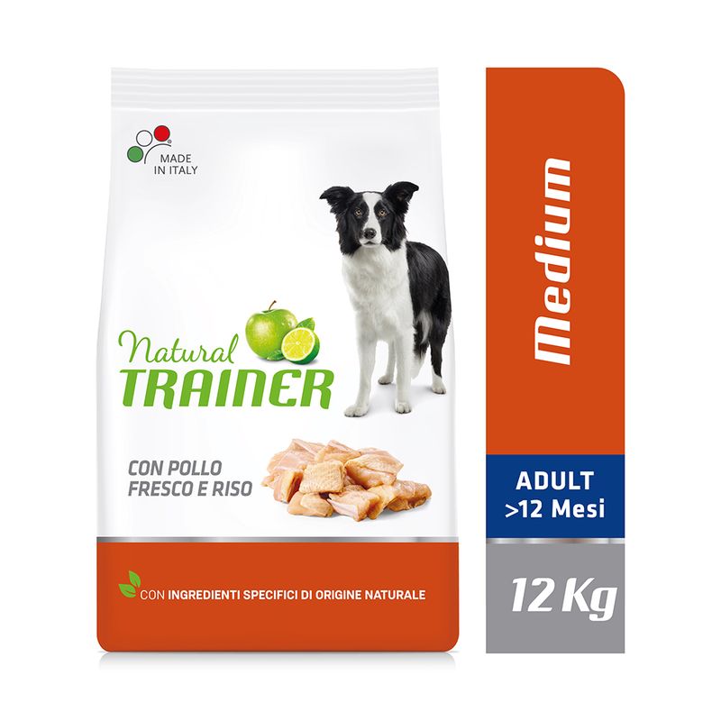 Zooplus Natural Trainer Medium Adult con Pollo fresco Riso e Aloe vera per cane Negozio online di fabbrica