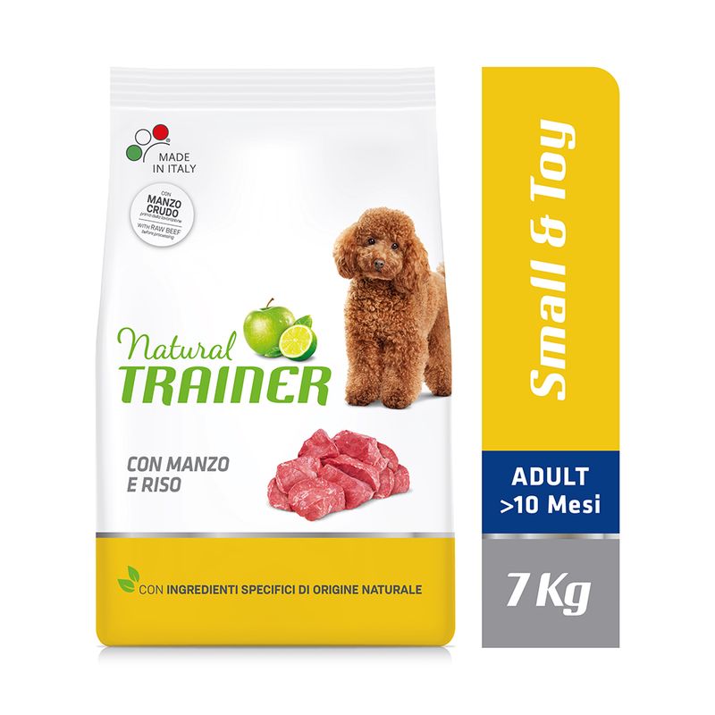 Zooplus Natural Trainer Adult Small & Toy con Manzo & Riso Prezzo di fabbrica