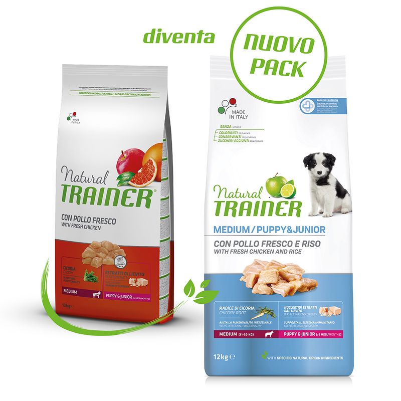 Zooplus Natural Trainer Medium Puppy & Junior con Pollo fresco Vendite stagionali