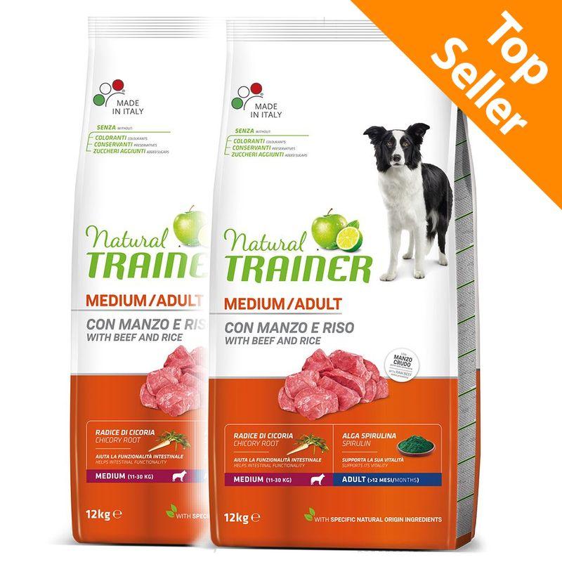 Zooplus Multipack risparmio 2 x 12 kg Natural Trainer Medium & Maxi Smaltimento dello stoccaggio