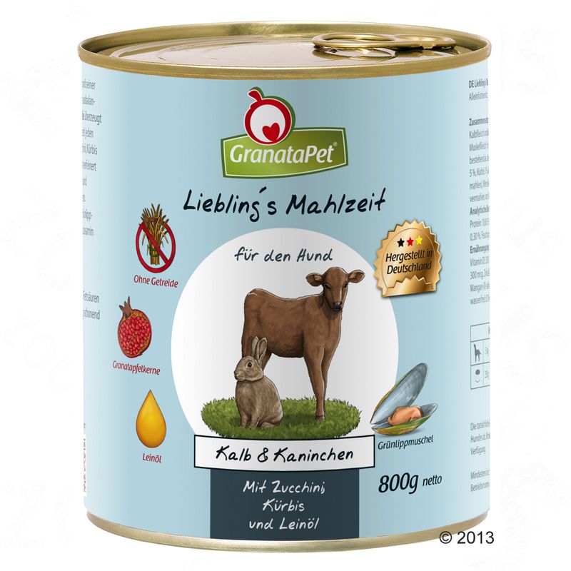 Zooplus GranataPet 24 x 800 g Alimento umido per cane Offerta temporanea