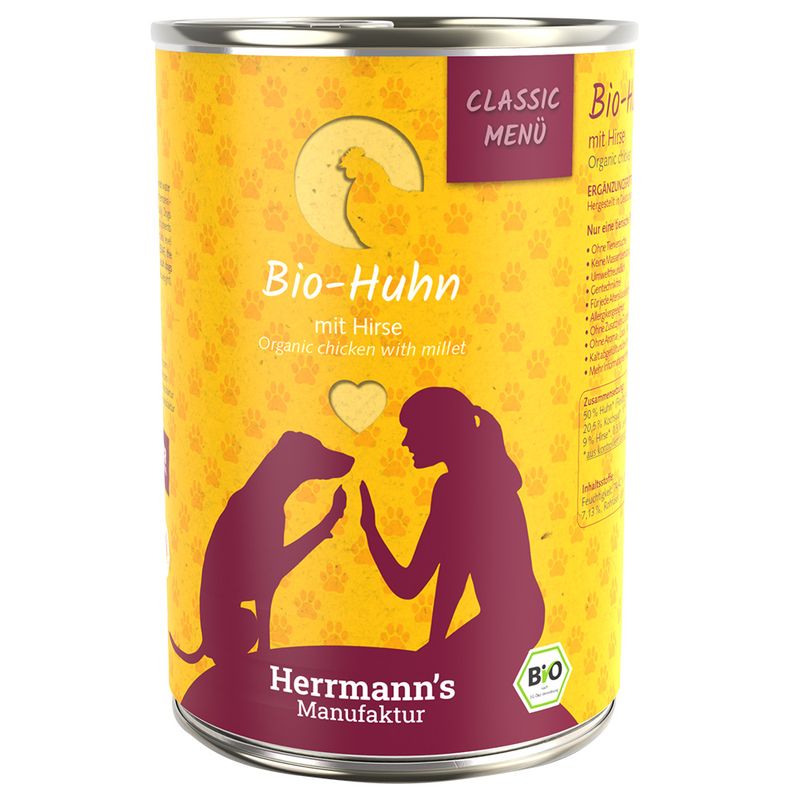 Zooplus Prezzo speciale 12 x 400 g Herrmann's Classic Bio Menù Umido per cane Liquidazione