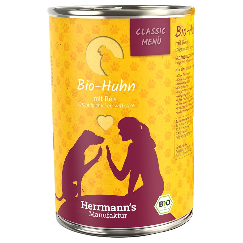 Zooplus Prezzo speciale 12 x 400 g Herrmann's Classic Bio Menù Umido per cane Liquidazione