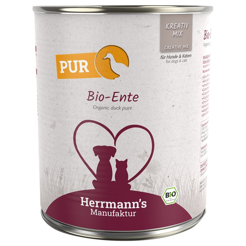 Zooplus Herrmann's Bio Carne pura 6 x 800 g Alimento umido Offerte giornaliere