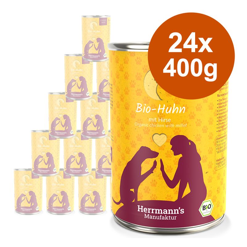 Zooplus Herrmann's Classic Bio Menù 24 x 400 g Umido per cane