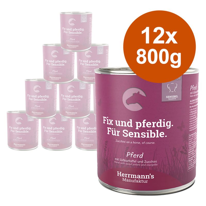 Zooplus Herrmann's Bio Menù Sensitive 12 x 800 g Umido cane Sconti VIP
