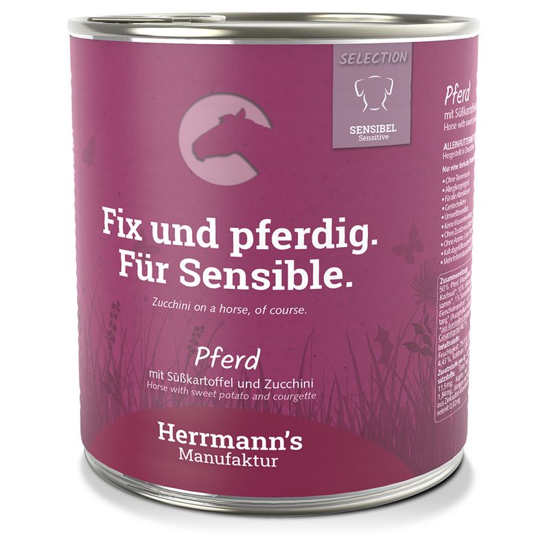 Zooplus Herrmann's Bio Menù Sensitive 6 x 800 g Umido cane Prezzo basso