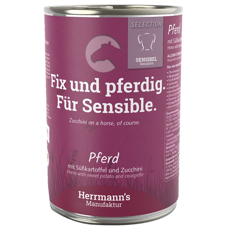 Zooplus Herrmann's Selection Sensitive 12 x 400 g Umido per cane Offerta settimanale