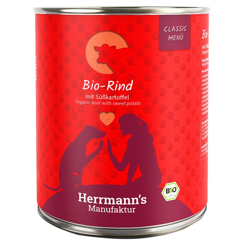 Zooplus Herrmann's Classic Bio Menù 12 x 800 g Umido cane Rilascio limitato