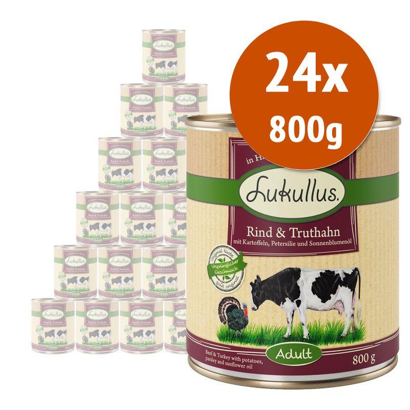 Zooplus Lukullus 24 x 800 g Umido cane Fino al 60% di sconto