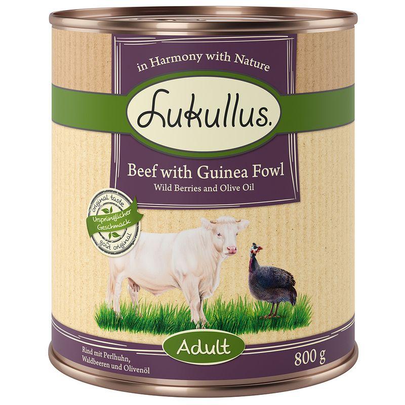 Zooplus Lukullus Adult senza cereali 6 x 800 g Umido cane Only for today