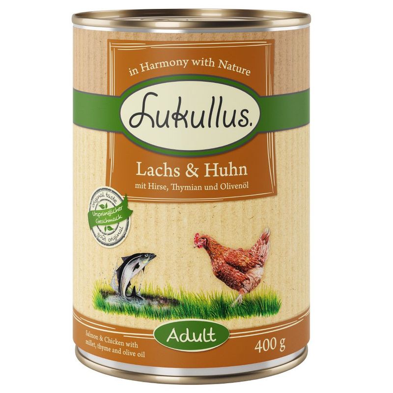 Zooplus Lukullus Adult 6 x 400 g Alimento umido per cani 50% di sconto con spedizione gratuita