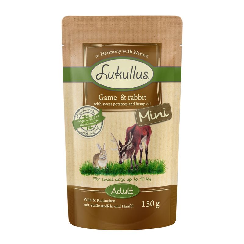 Zooplus Lukullus Naturale Adult Mini senza cereali 24 x 150 g In vendita