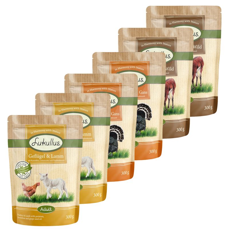 Zooplus Multipack Risparmio Lukullus in buste 48 x 300 g Sconti questo mese