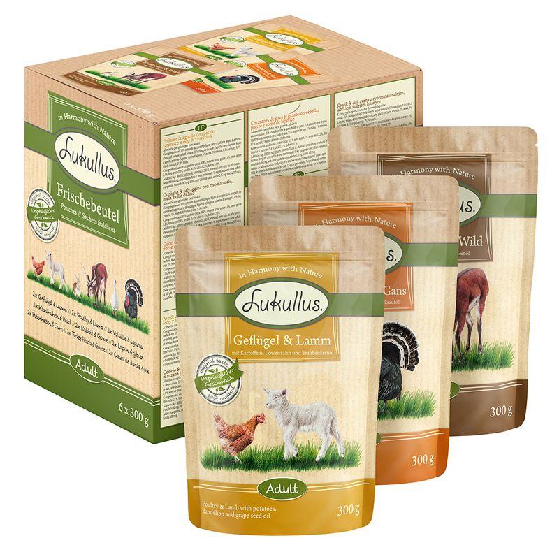 Zooplus Multipack Risparmio Lukullus in buste 48 x 300 g Sconti questo mese