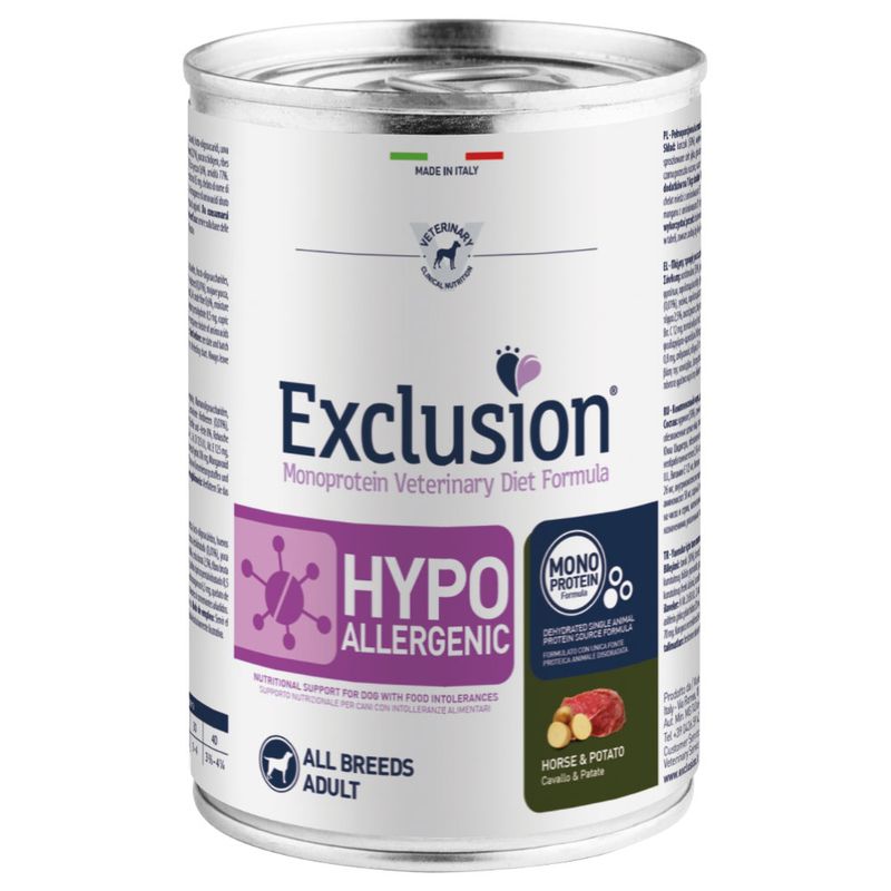 Zooplus Exclusion Diet Hypoallergenic 6 x 400 g Nuovo
